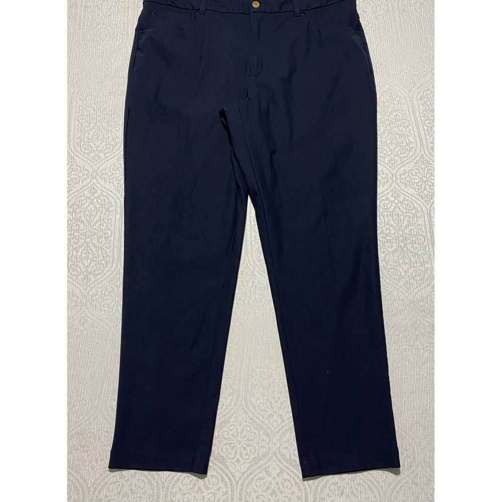 VRST Men Navy Blue Slim Fit Stretch Golf Chino Pants 38x28 Performance